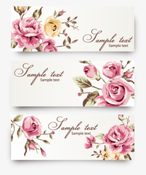 Banner Free Stock Flower Euclidean Wedding Invitations - Flores Para Convite De Casamento