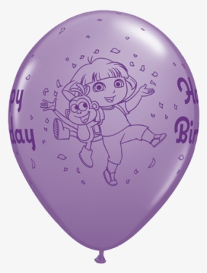 11" Dora The Explorer Birthday Latex Balloons X - Solid Color Balloon Clipart