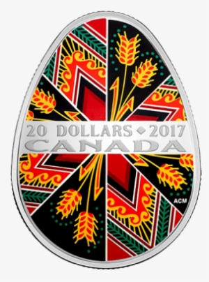 Canada 2017 20$ Traditional Ukrainian Pysanka Easter - 2017 Pysanka Coin