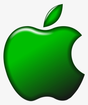 Apple Logo Clip Black And White Download - Green Apple Logo Png