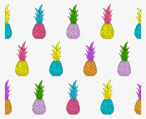 Neon Pineapples Fabric - Textile
