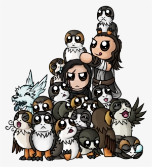 So This Was A Sketch That Started With A Few Porgs - Cartoon