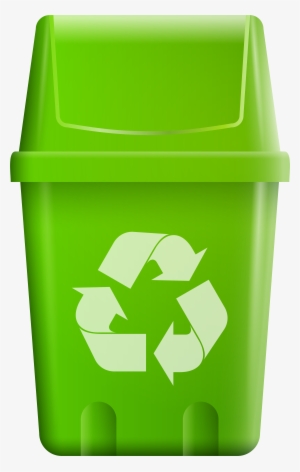 Trash Bin With Recycle Symbol Png Clip Art - Recycle Round Icon