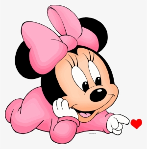 Baby Minnie Mouse Touch Heart Clipart Png - Baby Minnie Mouse Png