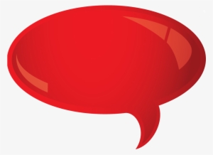 Speech Bubble Free Vector - Red Chat Bubble Png