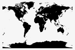 Transparent Png, - Transparent Background World Map