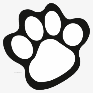Tigger Cub Paw Print Diecuts Scrapbooking Scouting - White Tiger Paw Print