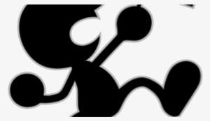 Nintendo's Black And White Silhouette Character Mr - Super Smash Bros. Ultimate