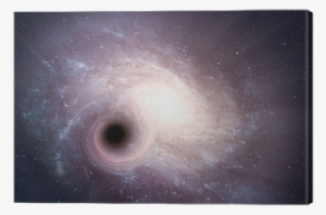 Spiral Galaxy And A Black Hole Canvas Print • Pixers® - Milky Way