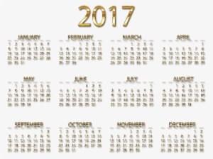 2017 Calendar Png 1 - Calendar