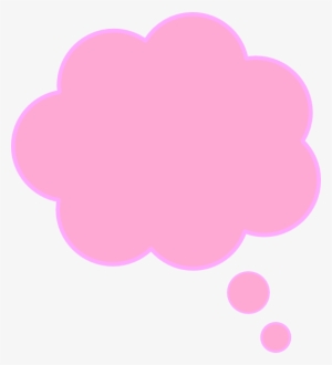 Pink Thought Bubble Transparent