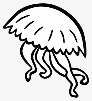 , , - Black And White Jellyfish Clip Art