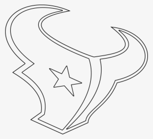 Houston Texans Drawing Logo Stencil - Houston