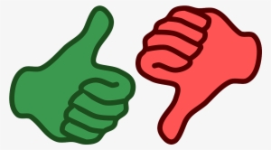Red Thumbs Down Png - Thumbs Up And Down Png