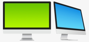 Imac Transparent Green Clip Transparent Stock - Desktop Imac Mockup Png