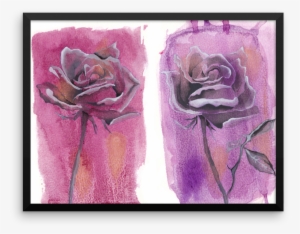 Roses // Hand-embellished Giclee Print - Hybrid Tea Rose