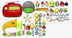 Image Golden Eggs Sheet 1 Png Angry Birds Wiki Fandom - Angry Birds Original Sprites