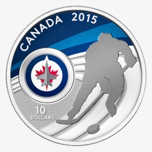 Fine Silver Coin - Winnipeg Jets New Logo 2011