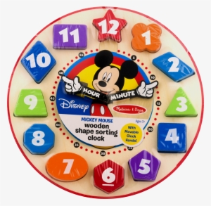Melissa & Doug Disney Mickey Mouse Wooden Shape Sorting