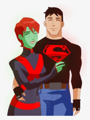 M'gann And Conner Superboy And Miss Martian, The Martian, - Superboy And M Gann Fanart