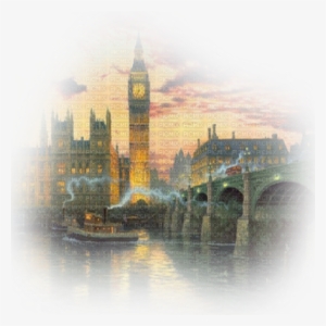 London Big Ben - Thomas Kinkade - London Artist's Proof On Canvas