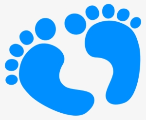 Blue Baby Feet Clip Art At Clker - Sonajas Para Baby Shower
