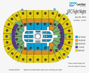 View Seating Chart - Mma Sap Center Seating