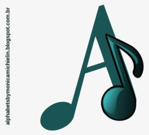 #colcheia Nota Musical Alfabeto Png, - Alfabeto Com Notas Musicais