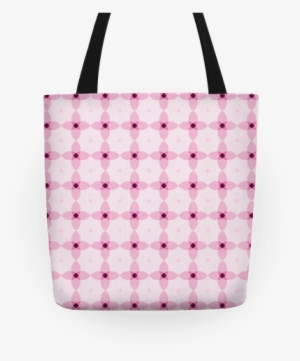 Pink Geometric Flower Pattern Tote - Tote Bag