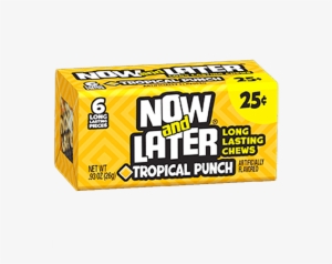 Now & Later 6 Piece Tropical Punch Candy - Now And Later Grape