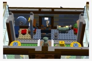 And A Handful Of Play Features Such As A Collapsing - Lego Krusty Krab Inside