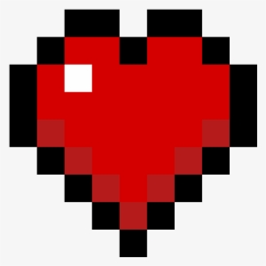 Minecraft Heart - 8 Bit Heart Transparent