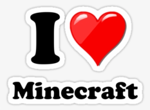 I Heart Minecraft Sticker - Fixed Mindset
