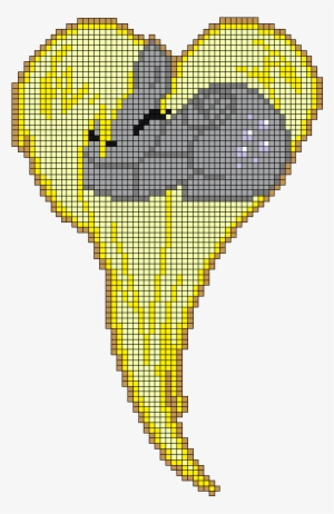 Mlp Derpy Hooves Heart Perler Bead Pattern By Indidolph - Pixel Art Pony Heart