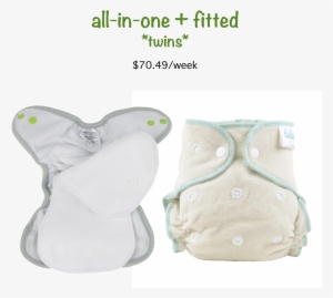 All In One And Fitted Cloth Diaper Service Twins - Cloth Diaper