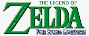 The Legend Of Zelda Four Swords Adventures - Legend Of Zelda Title Png