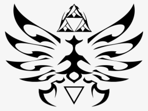 Clip Library Download Triforce Vector Tribal - Legend Of Zelda Link Symbol
