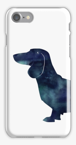 Dachshund Dog Black Watercolor Silhouette Iphone 7 - Dachshunds Stickers
