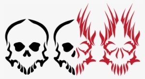 More Like Good And Evil Tribal Skulls By Demonking-aka - Tribal Tattoo Kim
