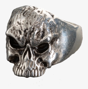 Vance Stainless Steel Men's Fear No Evil Skull Ring
