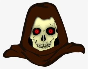 Creature Evil Hood Hooded Monster Sinister - Skull Clip Art