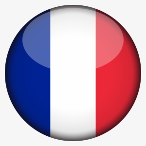 France Flag 3d Round Xl - France Flag Icon Png