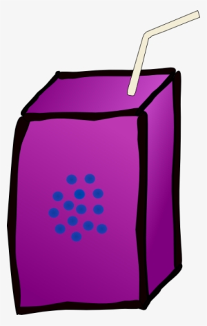 Juice Box - Grape Juice Box Clipart
