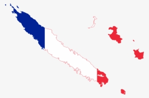 Flag Map Of New Caledonia - New Caledonia France Flag