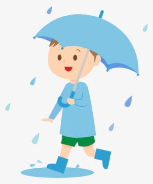 Graphic Library Download With Umbrella Big Image Png - Child With Umbrella Clip Art
