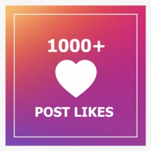1,000 Instagram Likes - Heart