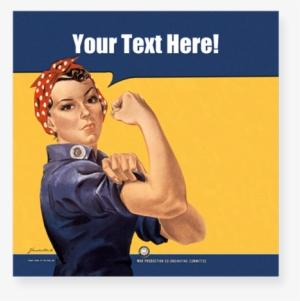Custom Text Vintage Rosie Sticker On Cafepress - Original Rosie The Riveter Poster