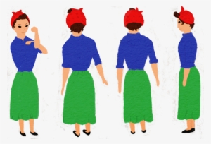 More Rosie The Riveter Drawings And Turnarounds - Drawing
