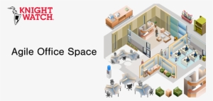 Agile Office Space - Isometric Office Vector