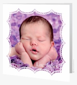 Baby Card Lace Frame - Lace